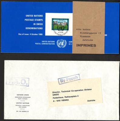 Poststück - Partie Poststücke UNO und div. Europa, - Známky a pohlednice
