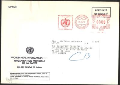 Poststück - Spezialpartie Welt - Gewsundheits - Organisation meist Internat. Ämter Schweiz, - Francobolli e cartoline