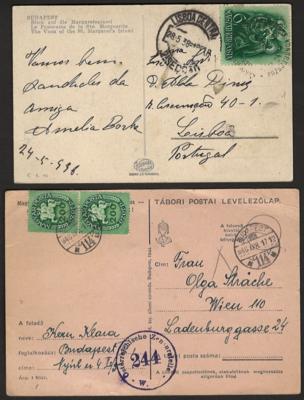 Poststück - Ungarn - Partie Poststücke ca. 1865/1960, - Známky a pohlednice