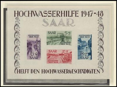 */** - Sammlung Saarland u.a. mit Nr. 230I * gepr. Ney, - Stamps and postcards