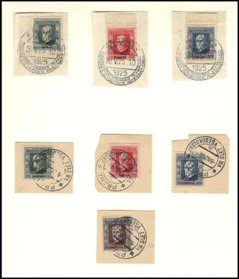 gestempelt/Briefstück - Sammlung Tschechosl. ca. 1918/1980, - Briefmarken und Ansichtskarten