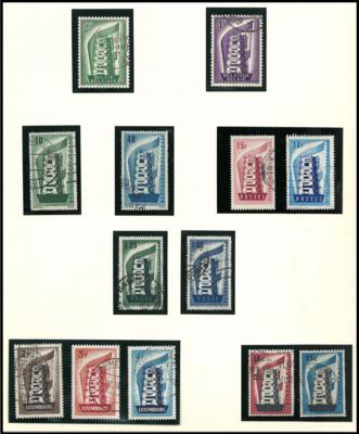 gestempelt - Sammlung Europa - Gemeinschaftsausgaben - Známky a pohlednice