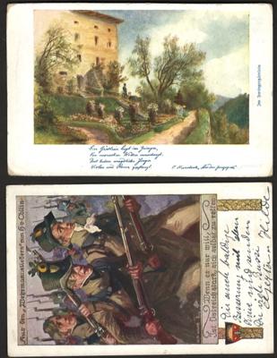 Poststück - Partie AK deutscher SCHULVEREIN, - Briefmarken und Ansichtskarten