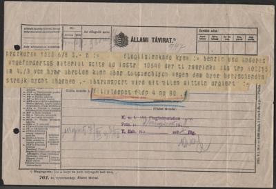 Poststück - Telegramm der Station - Briefmarken und Ansichtskarten