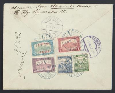 Poststück - Ungarn Flugpost 1918 - Flug - Briefmarken und Ansichtskarten