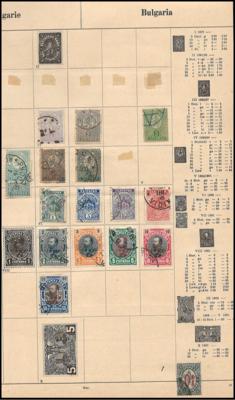 */gestempelt/Poststück - Alte Restsammlung Europa u. Überssee, - Stamps and postcards