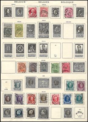 */gestempelt - Sammlung meist älteres Europa u. Übersee, - Briefmarken und Ansichtskarten