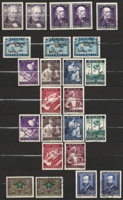 **/gestempelt - Sammlung Österr. 1954/ knapp in die Eurozeit, - Briefmarken und Ansichtskarten