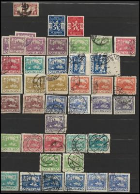 */gestempelt - Sammlung und Dubl. Tschechosl. ab 1918 etwas Slowakei etc., - Briefmarken und Ansichtskarten