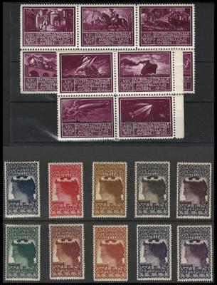 ** - Österr. - Kl. Partie Vignetten zur Internat. Postausstellung Wien 1911 und WIPA 1933, - Stamps and postcards