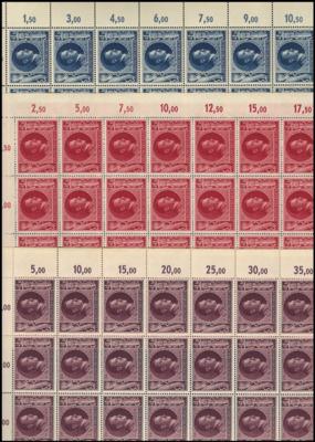 ** - Partie Bögen/Bogenteile bzw. Einheiten D.Reich ab 1943, - Stamps and postcards