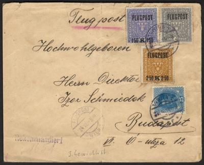 Poststück - Flieger - Kurierlinie - Stamps and postcards
