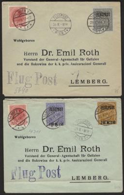 Poststück - Flieger - Kurierlinie Wien - Lemberg, - Briefmarken und Ansichtskarten