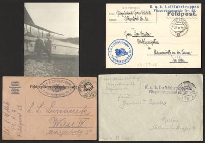 Poststück - Österr. Feldpost WK I - Partie Luftwaffe mit Fliegerkp. 35, - Známky a pohlednice