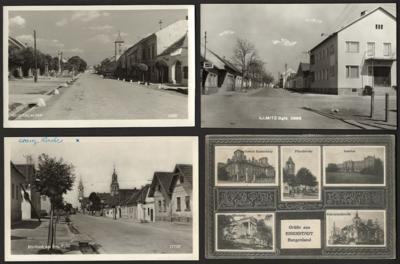 Poststück - Partie AK Burgenland mit Mörbisch - Illmitz - Podersdorf - Nikitsch - Eisenstadt, - Známky a pohlednice