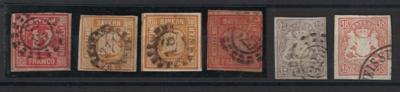 .gestempelt - altd. Staaten - Sammlung Bayern, - Stamps and postcards