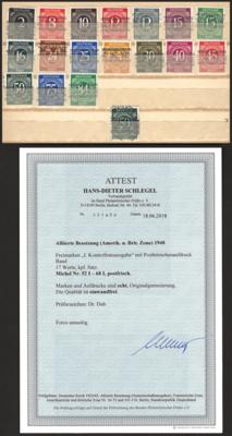 **/*/gestempelt/Poststück - Partie meist Bizone u.a. Nr. 52I/68I, - Stamps and postcards