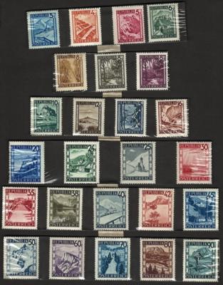 **/*/gestempelt - Reichh. Bestand Österr. ab 1945, - Briefmarken und Ansichtskarten