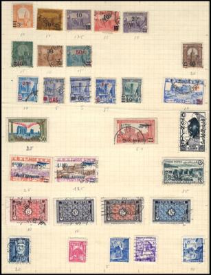 **/*/gestempelt - Sammlung Ägypten und Magrebstaaten, - Stamps and postcards
