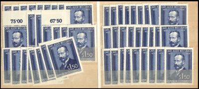 ** - Reichh. Lagerbestand Österr. ca. 1946/1965, - Briefmarken und Ansichtskarten