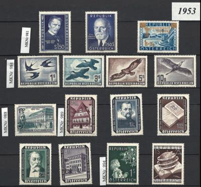 ** - Sammlung Österr. ab 1945 mit ein wenig Euro und Dubl. gestempelt, - Briefmarken und Ansichtskarten