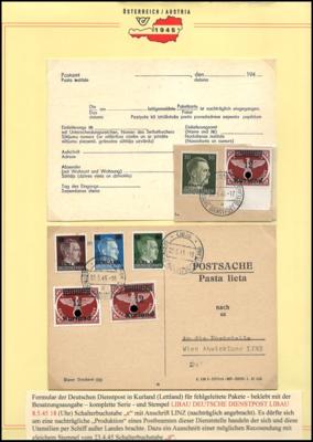 Poststück/Briefstück - D. Feldpost KURLAND - Stamps and postcards
