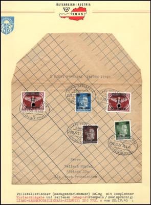 Poststück - D. Feldpost Kurland äußerst - Briefmarken und Ansichtskarten