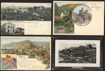 Poststück - Partie AK div. Österr. u.a. mit Paffenschlag - Spitz - Greifenstein - Senftenberg etc., - Briefmarken und Ansichtskarten