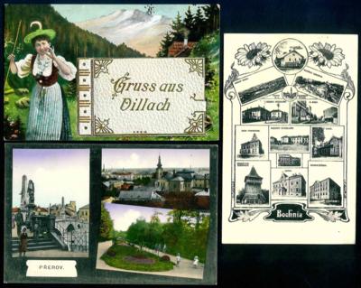 Poststück - Partie AK Österr. mit - Stamps and postcards