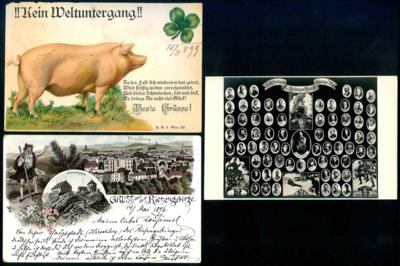 Poststück - Partie Motiv- und Künstlerkarten, - Známky a pohlednice