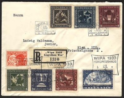 Poststück - WIPA glatt mit Zufrankatur - Stamps and postcards