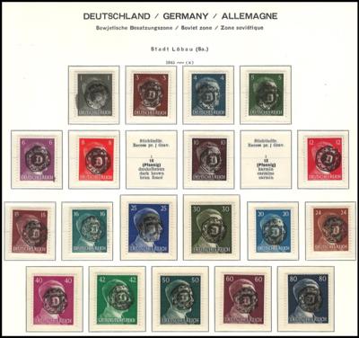**/*/gestempelt - D.Reich - Partie Bögen- und Bogenteile meist Infla, - Stamps and postcards