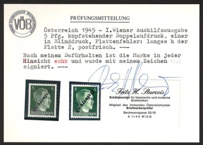** - Österr. 1945 - 5 Pfg. Wien - Známky a pohlednice