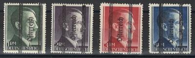 ** - Österr. 1945 - Grazer Markwerte mager mit Weihs - Händlersignum, - Briefmarken und Ansichtskarten