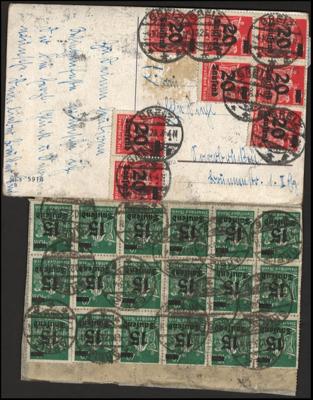 Poststück/Briefstück - Partie Poststücke D.Reich ab Ausg. 1872 mit viel Infla, - Známky a pohlednice