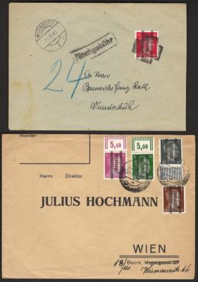 Poststück - Österr. 1945 - Partie phila. Belege Grazer Ausgabe aus Werndorf, - Briefmarken und Ansichtskarten