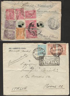 Poststück - Rumänien - Partie Auslandspost ca. 1895/1940, - Briefmarken und Ansichtskarten