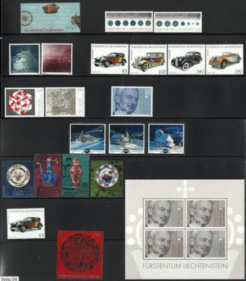 ** - FRANKATURWARE Liechtenstein - Sammlung ca. 1996/2016, - Francobolli e cartoline