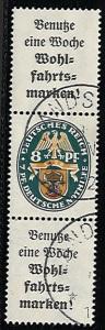 .gestempelt - D.Reich - Zusammmendruck Nr. S65, - Briefmarken und Ansichtskarten
