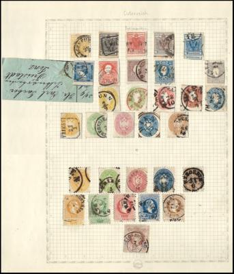 .gestempelt - Grundstocksammlung Österr. ab 1850, - Francobolli e cartoline
