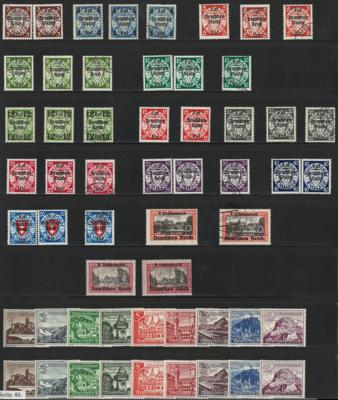 .gestempelt/*/** - Partie D.Reich 1872/1945, - Známky a pohlednice