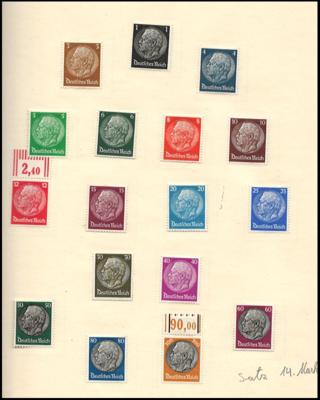 **/*/gestempelt/Poststück - Partie D.Reich, - Briefmarken und Ansichtskarten