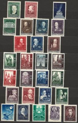 ** - Österr.-Sammlung  1945/1990, - Briefmarken und Ansichtskarten