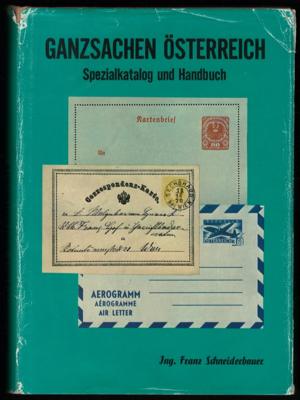 Literatur: Ing. Franz Schneiderbauer: Ganzsachen Österreich (Umschlag stark gebraucht, - Briefmarken und Ansichtskarten