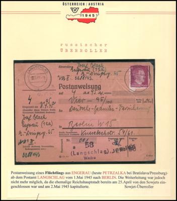 Poststück - Ungewöhnliche Flüchtlingspost - Briefmarken und Ansichtskarten
