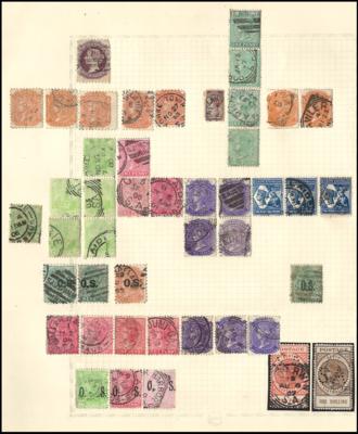 .gestempelt - Partie Übersee mit viel Altaustralische Staaten, - Briefmarken und Ansichtskarten