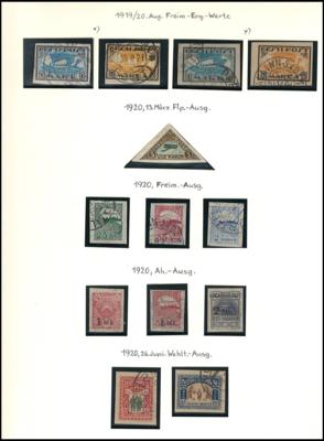 **/*/gestempelt - Sammlung Estland ca. 1918/1999, - Stamps and postcards