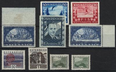 */**/(*) - Sammlung Österr. I. Rep. u.a. mit - Briefmarken und Ansichtskarten