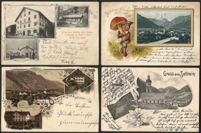 Poststück - Partie AK Tirol u.a. mit - Francobolli e cartoline