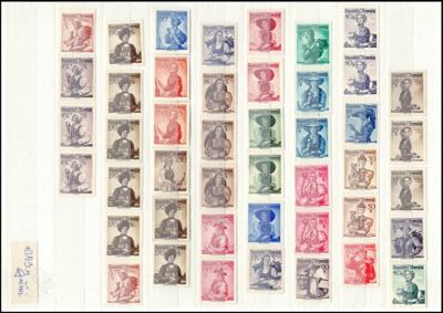 **/gestempelt - Partie Dubl. Österr. ca. 1945/1990, - Briefmarken und Ansichtskarten